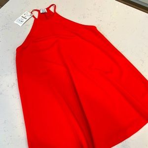 Zara red dress